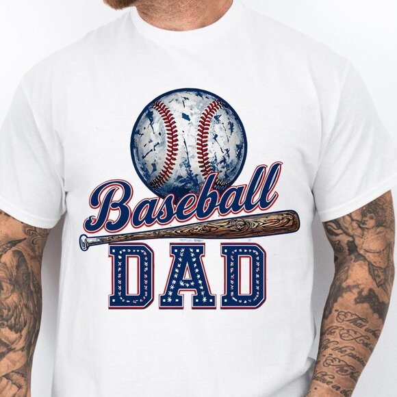 Tops - Baseball Dad Shirt, Dad T-shirt, Fathers Day Gift